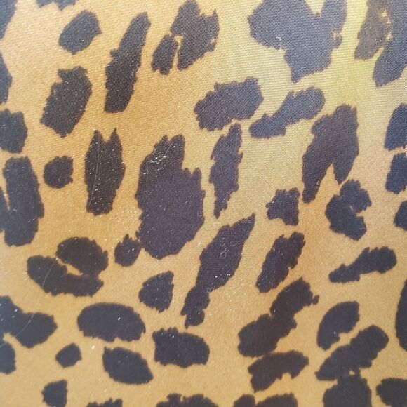 Women's Satin Leopard Midi Slip Dres XS New - Picture 7 of 7